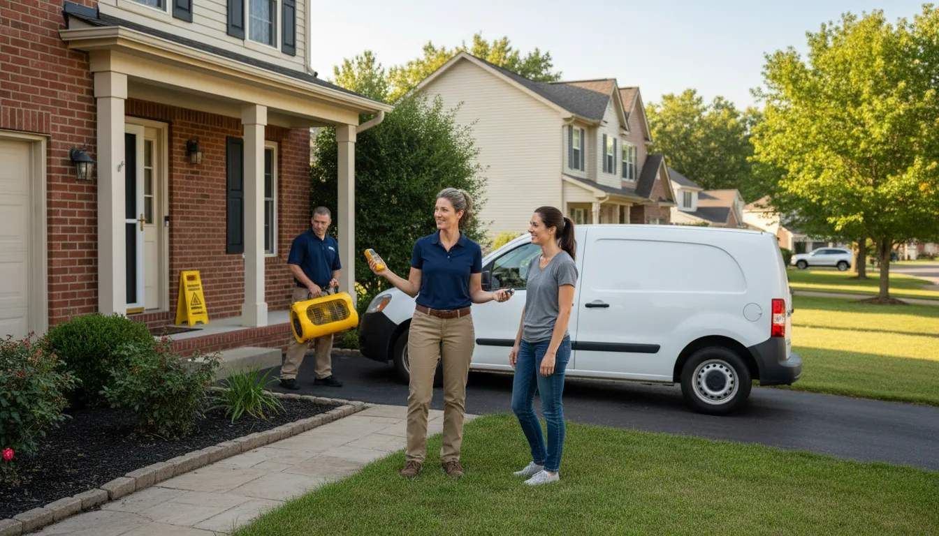 Residential water damage restoration in Donald, OR